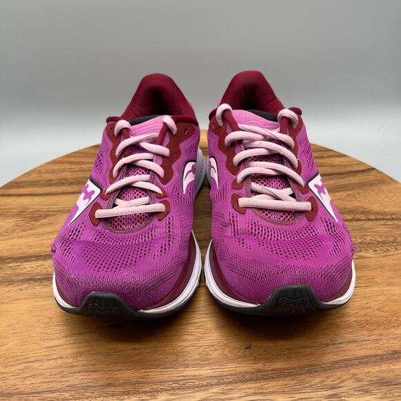Saucony Ride 14 Shoes Womens Size 8 Purple Athletic Running Comfort Gym Sneakers - Picture 2 of 10